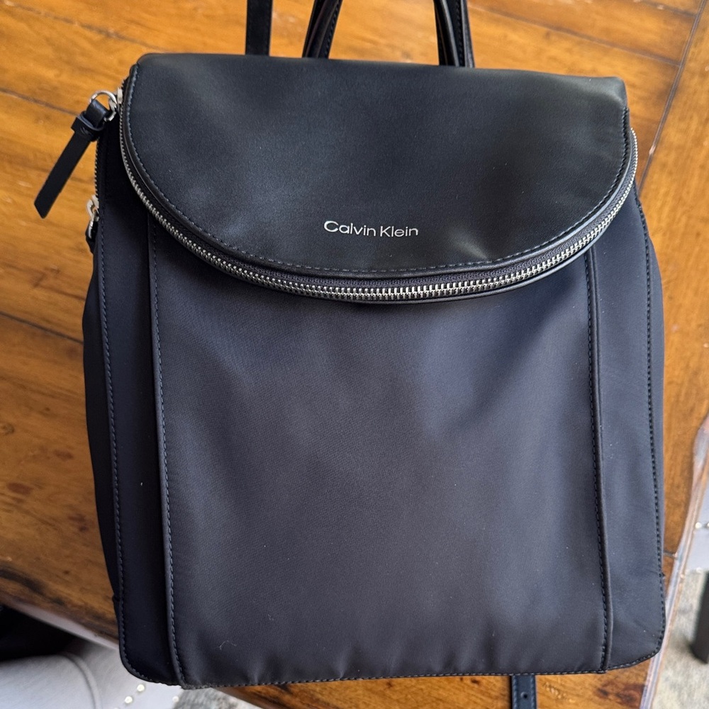 Calvin Klein Black Nylon Backpack